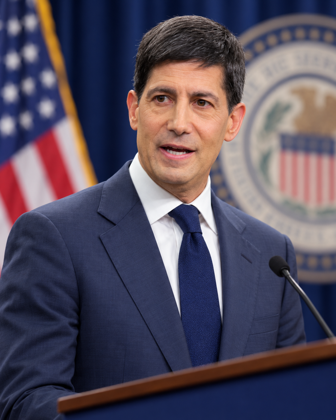 ภาพ Artwork บุคคลในฉากแถลงข่าว ประจำหมวด Federal Reserve ไม่ใช่ภาพข่าวหรือคำแถลงล่าสุด